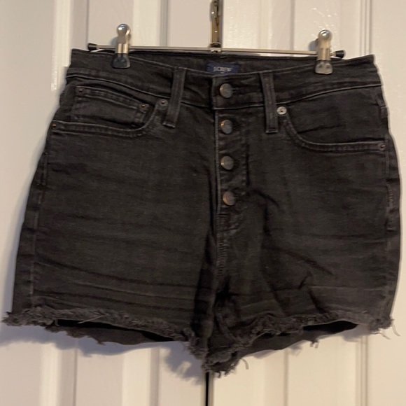 J. Crew Pants - J Crew Classic Denim Button Fly Shorts Black size 25